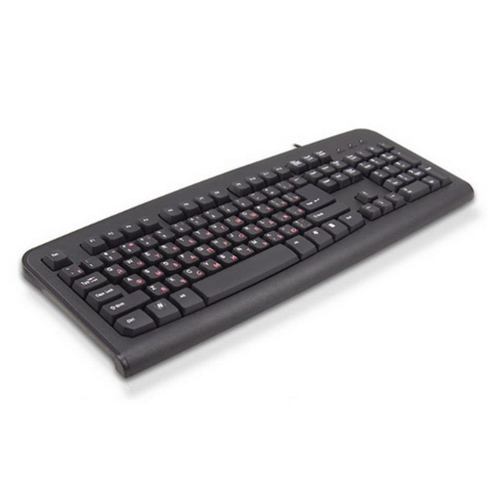 Клавиатура Lime K-0494 RLSK USB Standart Black 104 keyboard with RUS/LAT keys and Special scroll key, Rus(red)/Lat(white),LOGO: LIME(logo color: white), brown box, cable: 1.5 m