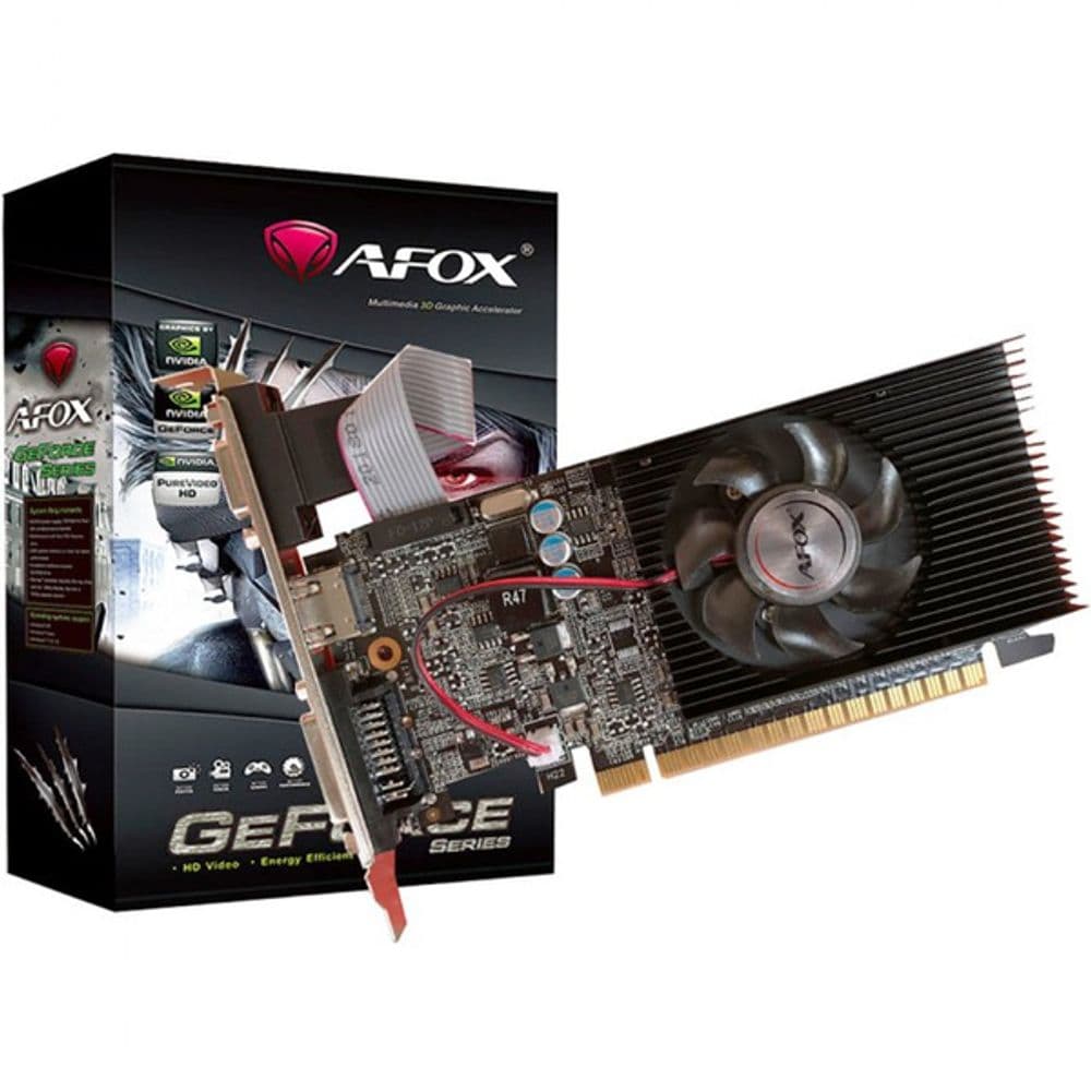 Видеокарта Afox G210 1GB DDR3 64bit VGA DVI HDMI 1FAN LP RTL