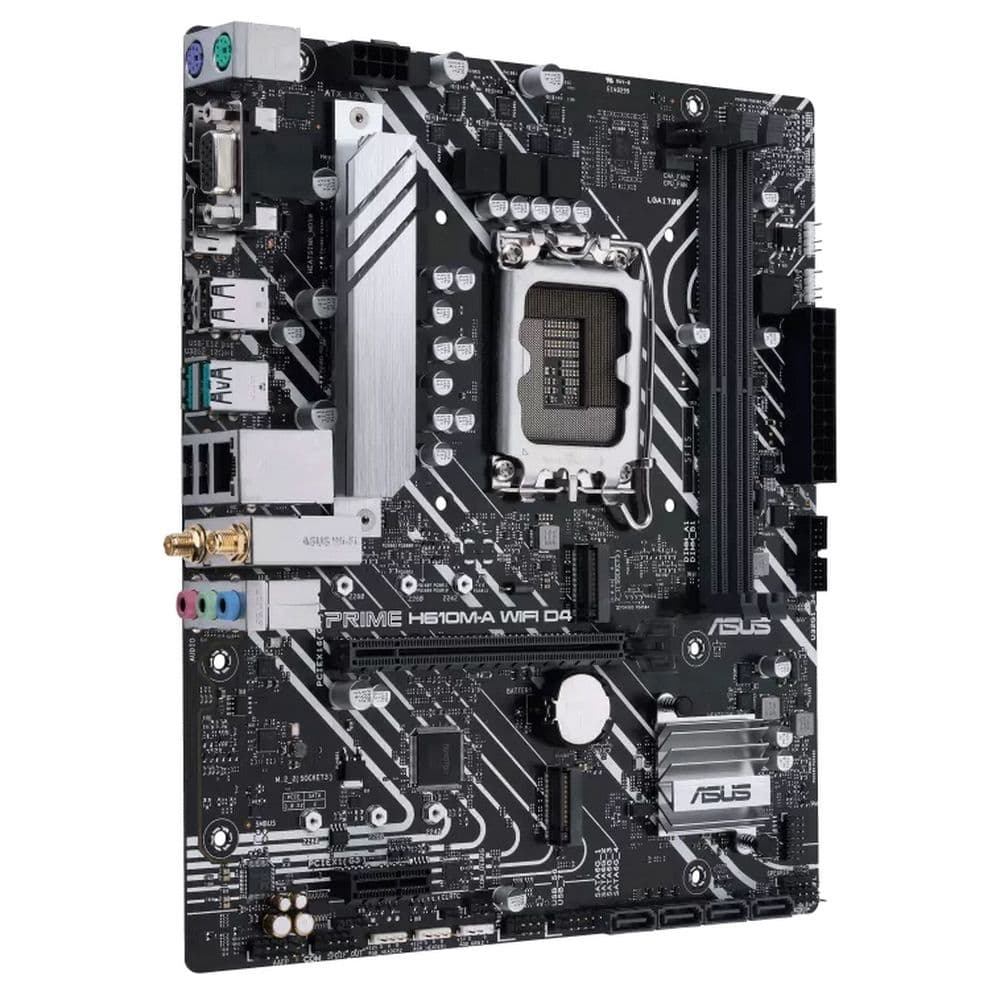 Материнская плата ASUS PRIME H610M-A WIFI D4 LGA1700 mATX 2xDDR4 PCIEx16 PCIEx1 2xM.2 DP HDMI VGA GLAN Wi-Fi 5