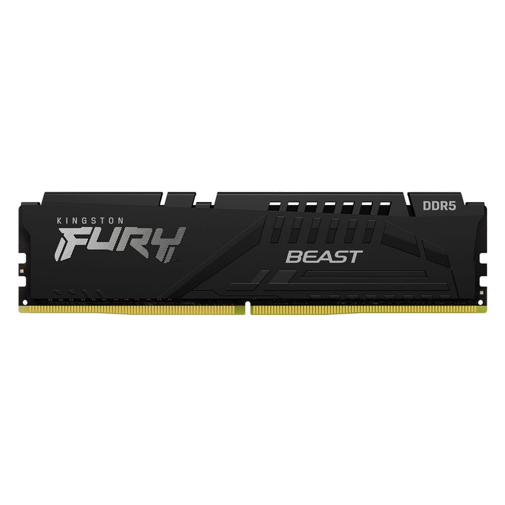 Модуль памяти Kingston 32GB DDR5 5200 DIMM FURY Beast Black XMP Gaming Memory KF552C40BB-32 Non-ECC, CL40, 1.25V, KF552C40BB-32 1RX8 288-pin 16Gbit, RTL