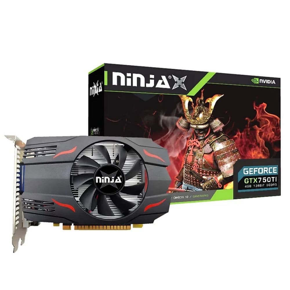 Видеокарта Ninja (Sinotex) GTX750Ti 4GB GDDR5 128bit VGA DVI HDMI 1FAN RTL