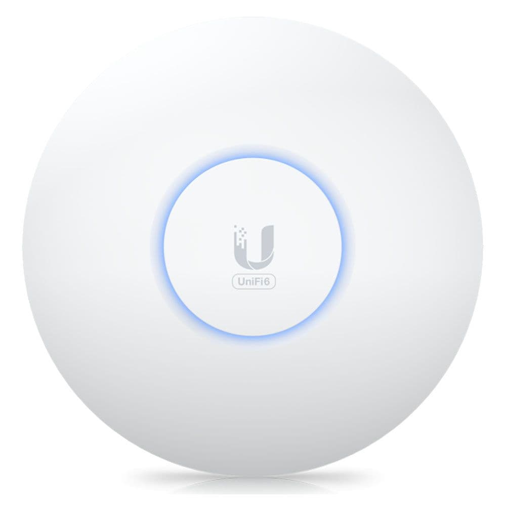 Точка доступа Wi-Fi Ubiquiti UniFi 6+ AP, 1 порт GbE RJ45, диапазоны 2,4 и 5 ГГц, 802.11a/b/g/n/ac/ax