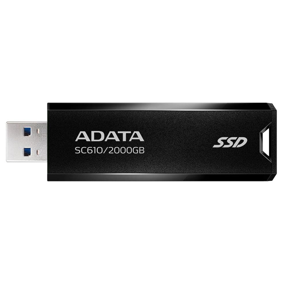 Твердотельный накопитель SSD ADATA 2TB SC610 BOXBLACK/RED USB 3.2 Gen2 Type-A, 550/500, SC610-2000G-CBK/RD