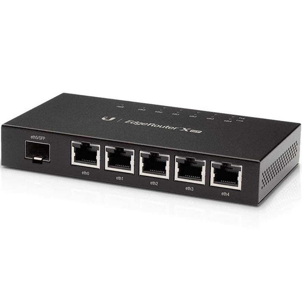 Маршрутизатор Ubiquiti Bad Pack EdgeRouter X SFP |ER-X-SFP| PoE-маршрутизатор 2 ядра (880 МГц), 5x 1G RJ45, 1x SFP, |ER-X-SFP| раздача PoE