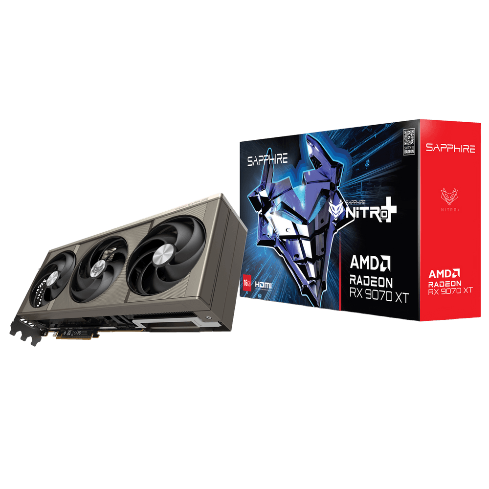 Видеокарта Sapphire RX9070XT NITRO+ OC 16GB GDDR6 256bit 2xDP 2xHDMI 3FAN RTL