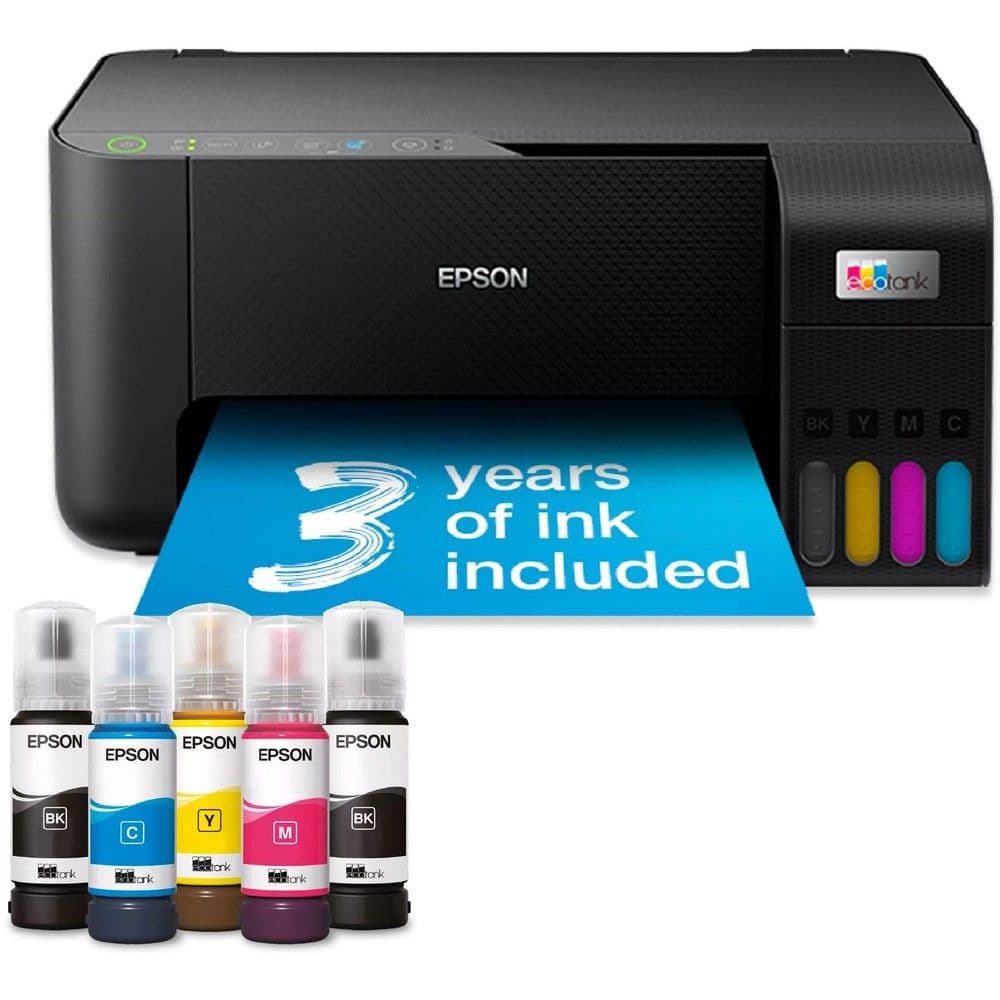 МФУ струйное Epson EcoTank L3270, A4, цветная печать, 5 стр/мин, 5760x1440 dpi, USB/WiFi, чёрный корпус (C11CJ67434)