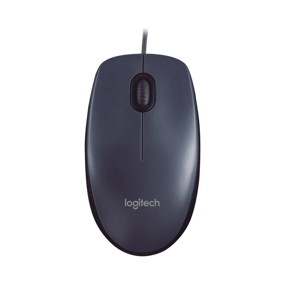 Мышь проводная Logitech M90 Dark Grey[910-001795]