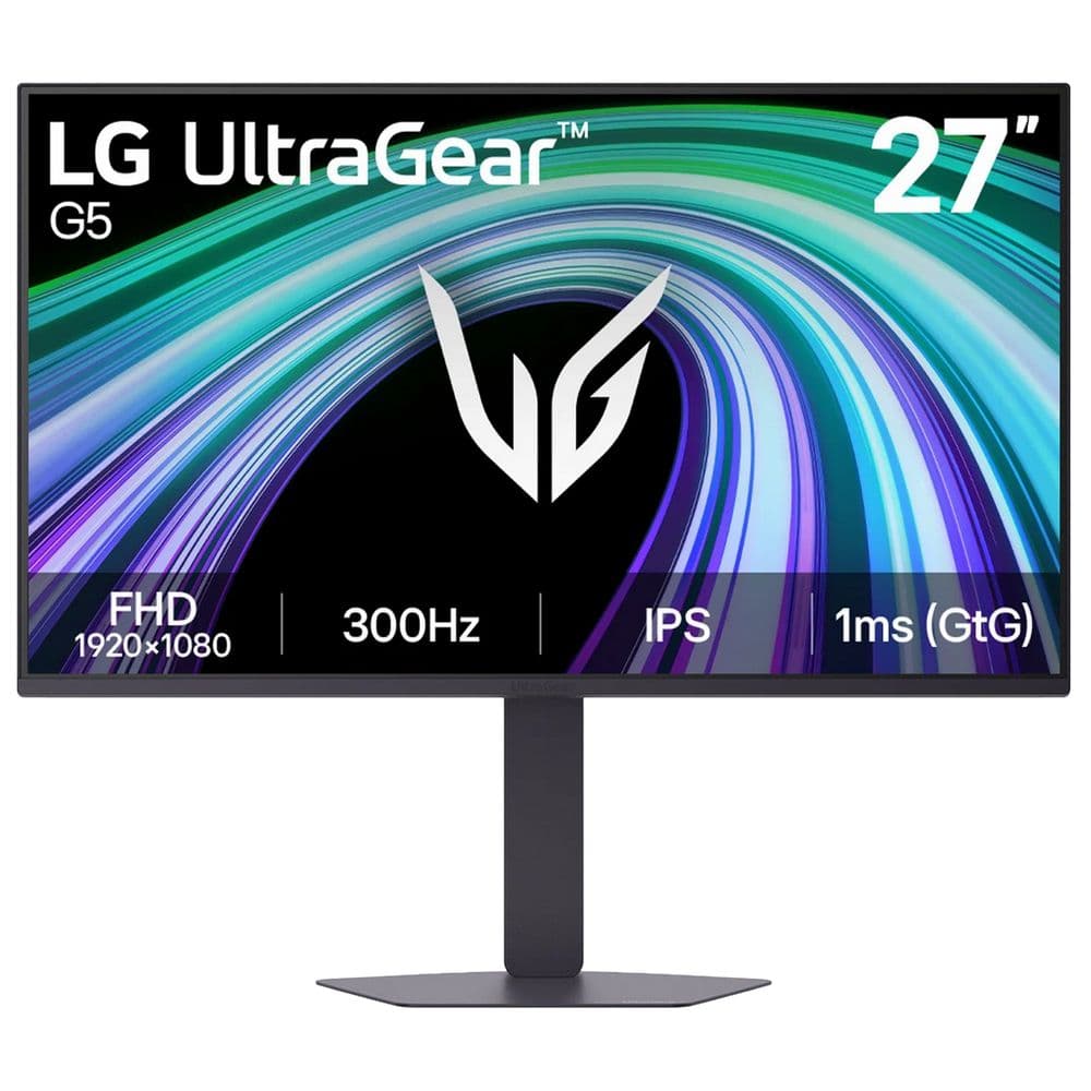 Монитор 27" LG 27G550B-B IPS, 1920x1080, 300Hz, 1ms, 300сd/m, 1000:1, HDR10 | 2xHDMI(2.0), DP(1.4) | HAS, Pivot, Swivel, ExPSU, Vesa 100, Black