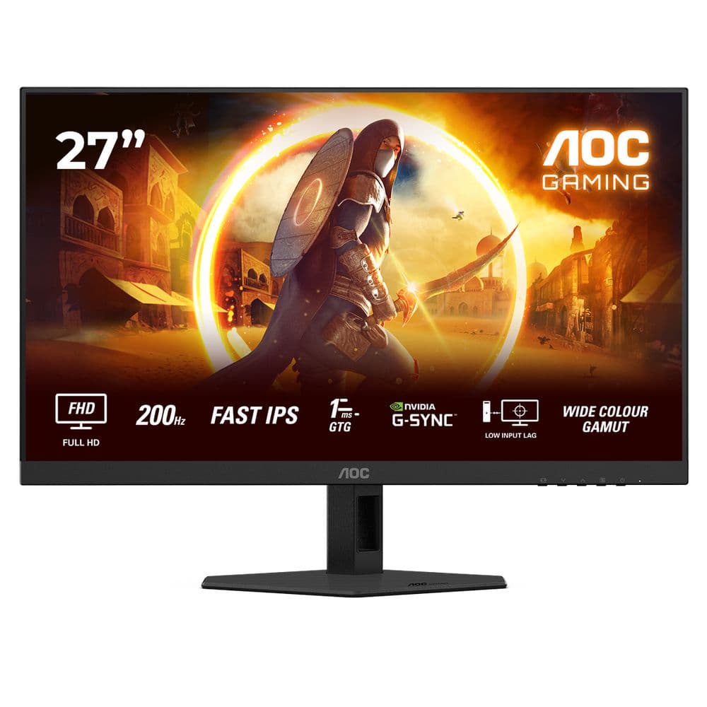 Монитор 27" AOC 27G4HRE Black (1920x1080 IPS 200Hz 0.5ms 300cd/m 1000:1 2xHDMI DP 2x2W)