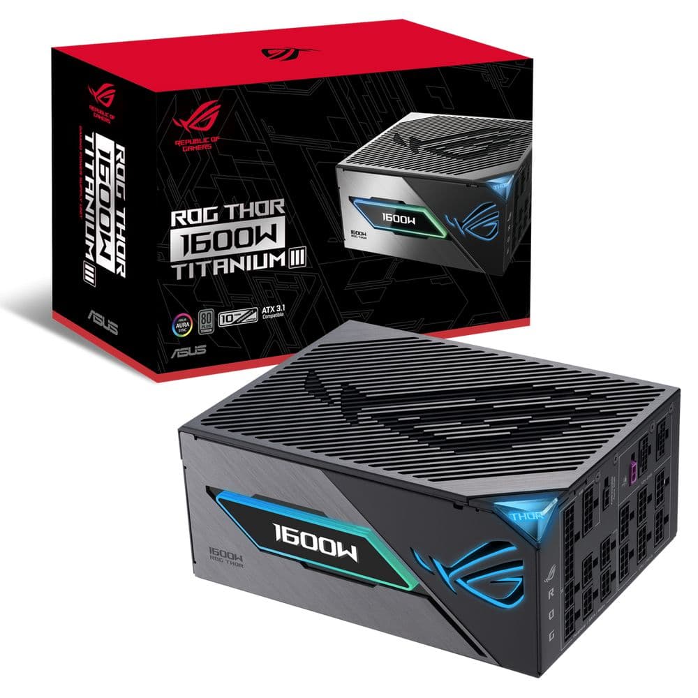 Блок питания ПК ASUS ROG-THOR-1600T3-GAMING /PSU, CE+UK (90YE00V1-B0NA00)