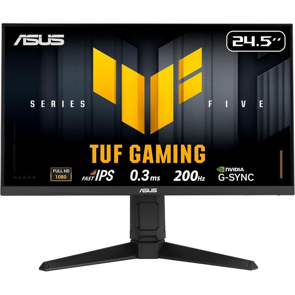 Монитор 24.5" ASUS VG259QL5A Fast IPS, 1920x1080, 200Hz, 1ms, 300сd/m, 1000:1, HDR10 | 2xHDMI(2.0), DP(1.4) | HAS, Pivot, Swivel, InPSU, Speakers, Vesa 100, Black