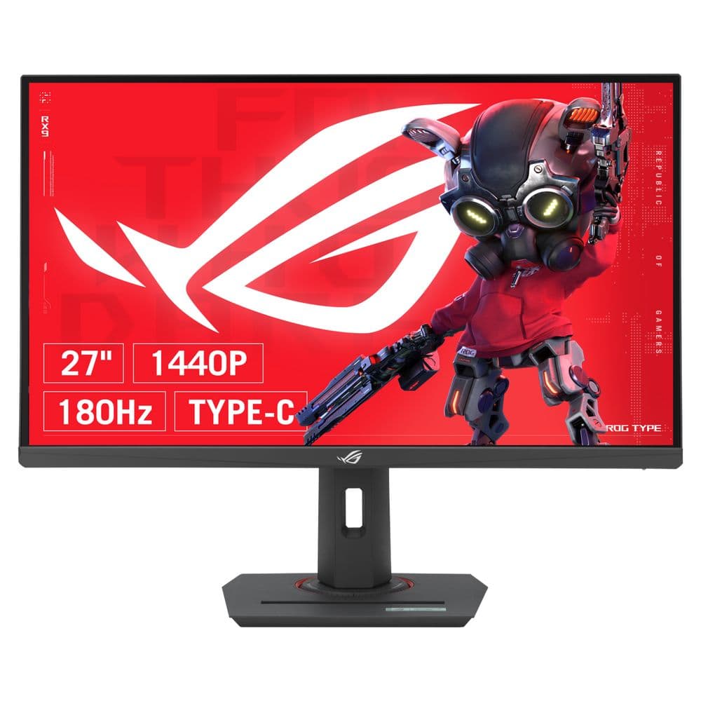 Монитор 27" ASUS XG27ACMS Fast IPS, 2560x1440, 320Hz, 1ms, 350сd/m, 1000:1, HDR10 | HDMI(2.1), DP(1.4), Type-C(PD-15W) | HAS, Pivot, Swivel, InPSU, Vesa 100, Black