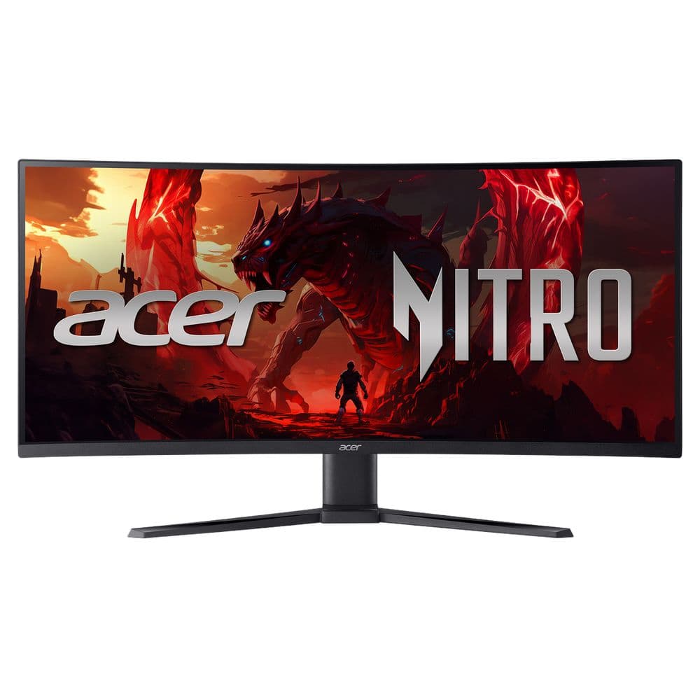 Монитор 34" ACER Nitro XZ340CURX2bmiipphx Black (VA, изогнутый, 3440x1440, 200Hz, 1 ms, 178°/178°, 350 cd/m, 3000:1, +2xHDMI 2.1, +2DisplayPort 1.4, +MM, 5Wx2, hadj 100)