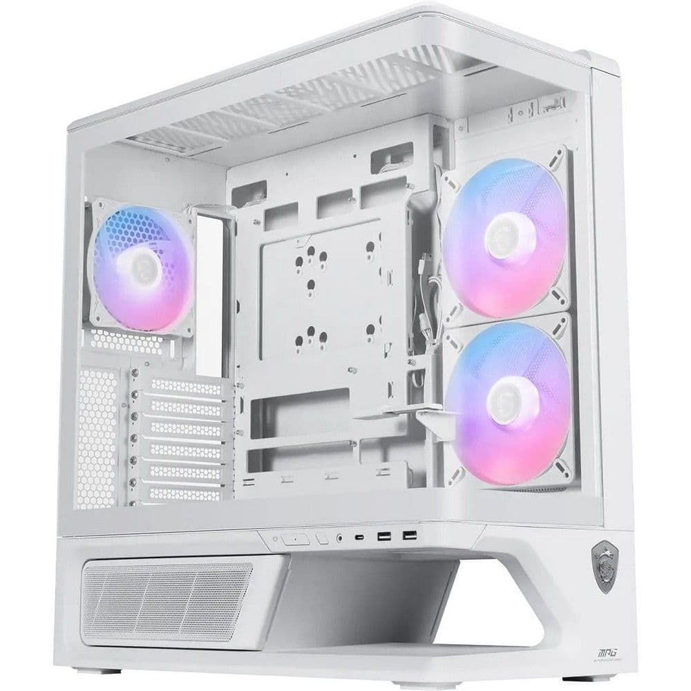 Корпус для ПК MSI MPG VIXTA 300R PZ W ATX, 2xUSB 3.2 Gen 1,1xUSB 3.2 Gen2x2 Type-C, 2x140mm ARGB Reverse Blade Fan, 1x120mm ARGB Fan, ARGB+PWM Control Board, TG