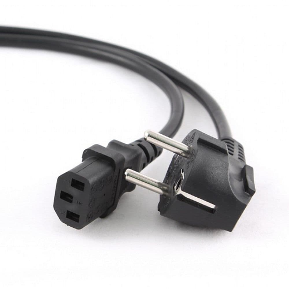 Кабель питания Cablexpert PC-186-1-1.8M, 1.8м, Schuko(S22) - C13, Сечение провода 3x1кв.мм, черный, с заземлением, пакет