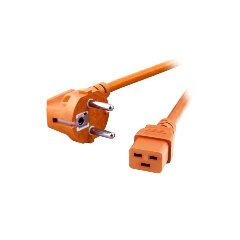 Кабель питания ACD SUPER HEAVY DUTY 3*2,5 S22C19, (Schuko - C19), 16А, оранжевый, 2,0 м