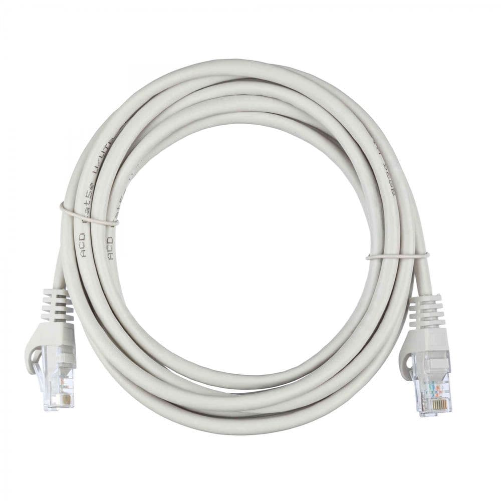 Патч-корд ACD-LPU5E-30A Cat5e UTP 24AWG 4Pair, 7/0.18мм CCA Серый, 3.0м