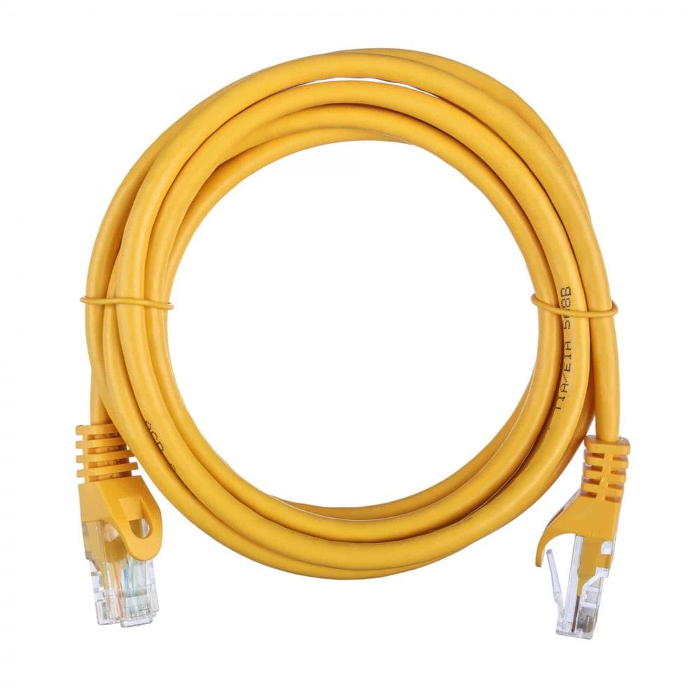 Патч-корд ACD-LPU5E-20Y Cat5e UTP 24AWG 4Pair, 7/0.18мм CCA Желтый,2.0м