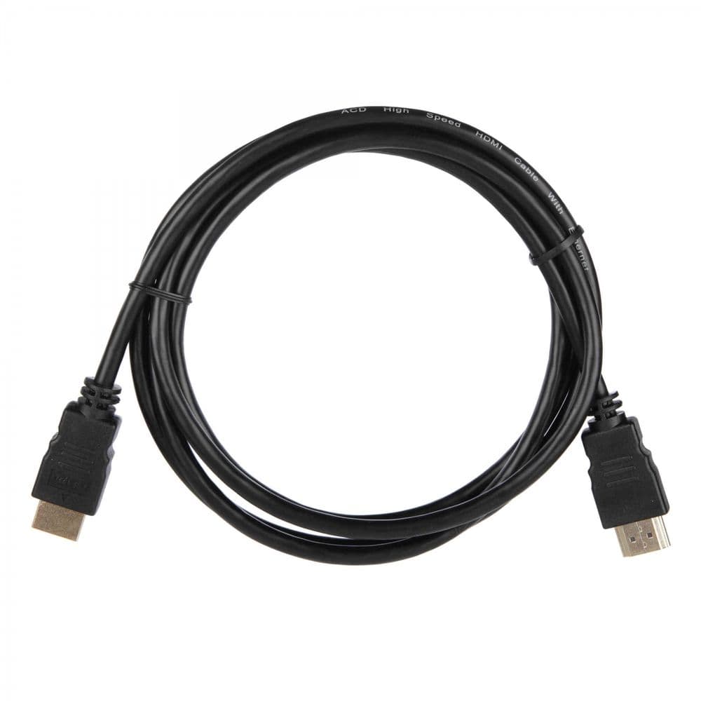 Кабель ACD-DHHM1-18B |ACD-DHHM1-18B| HDMI 1.4, Golden Plated,19m/19m, Черный, 1.8м