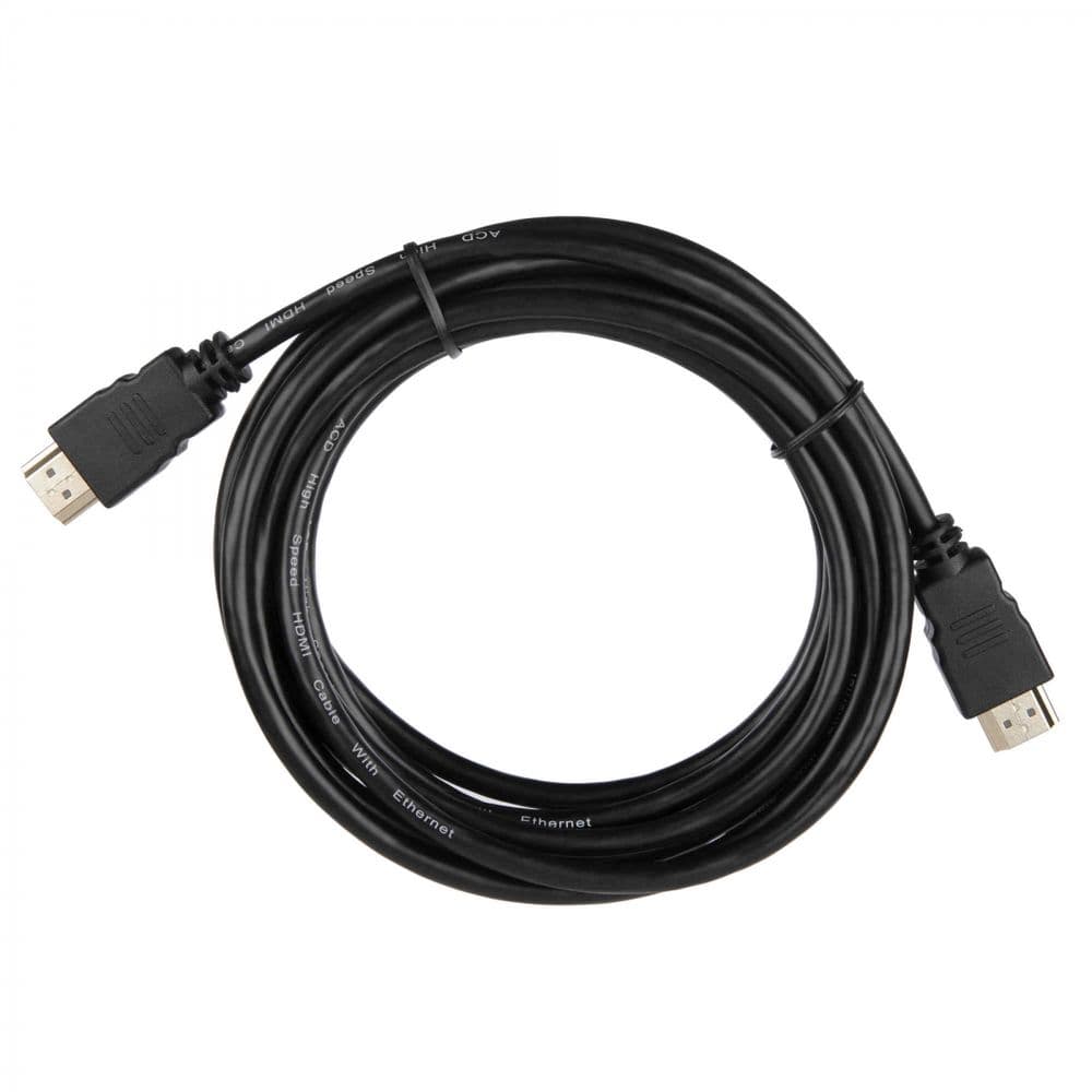 Кабель ACD-DHHM1-30B |ACD-DHHM1-30B| HDMI 1.4, Golden Plated,19m/19m, Черный, 3м