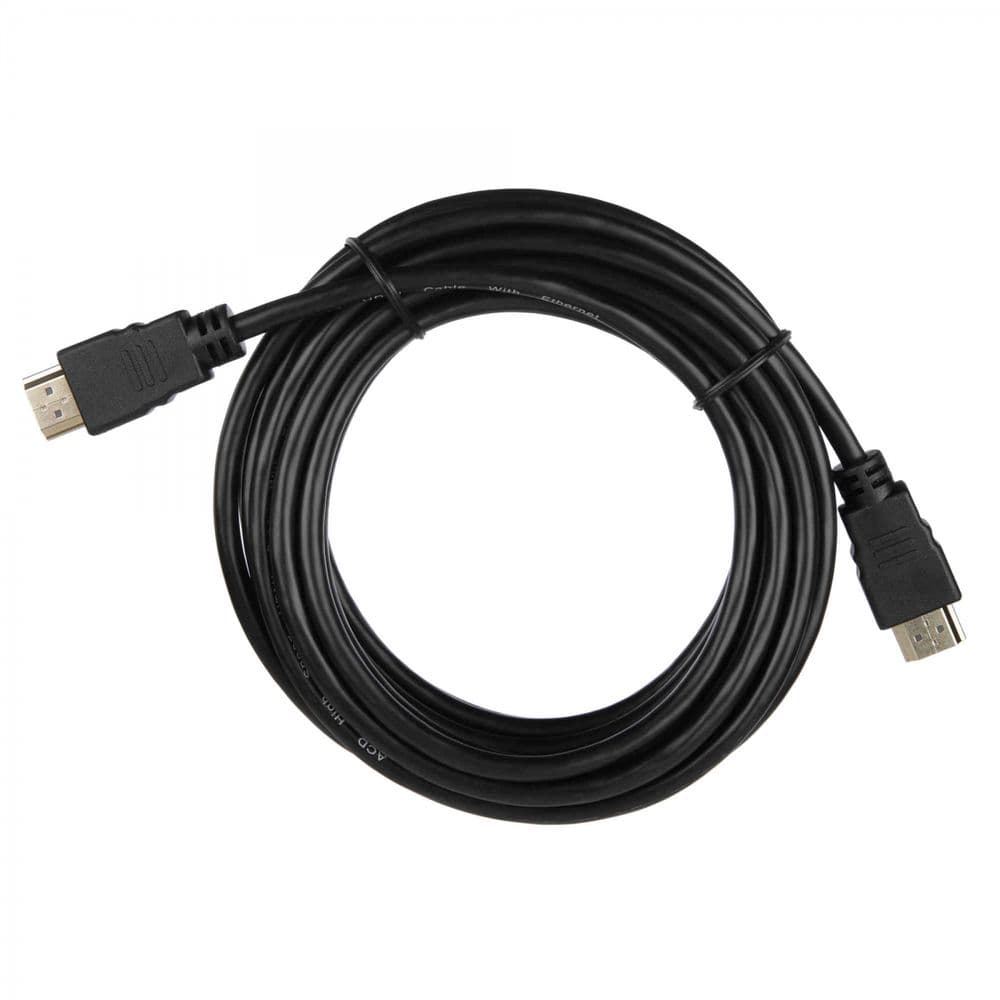 Кабель ACD-DHHM1-50B |ACD-DHHM1-50B| HDMI 1.4, Golden Plated,19m/19m, Черный, 5м