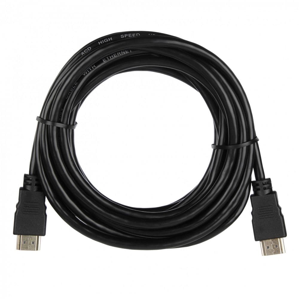 Кабель ACD-DHHM2-50B |ACD-DHHM2-50B| HDMI 2.0, Golden Plated,19m/19m, Черный, 5м