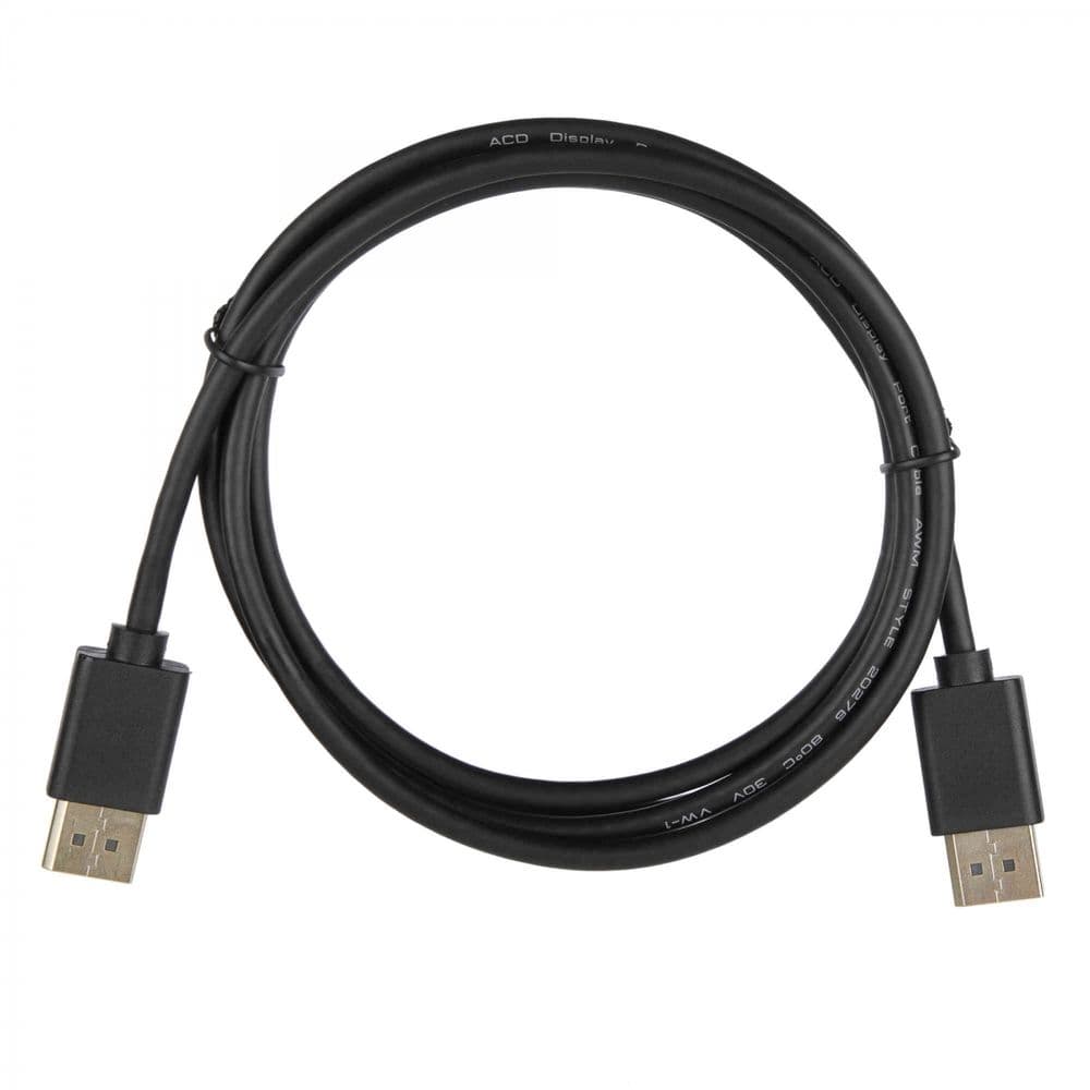 Кабель ACD-DDPM2-18B |ACD-DDPM2-18B| DisplayPort 1.2, Golden Plated,20m/20m, Черный, 1.8м