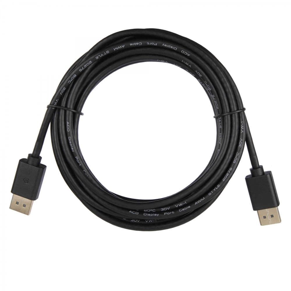 Кабель ACD-DDPM2-50B |ACD-DDPM2-50B| DisplayPort 1.2, Golden Plated, 20m/20m, Черный, 5м