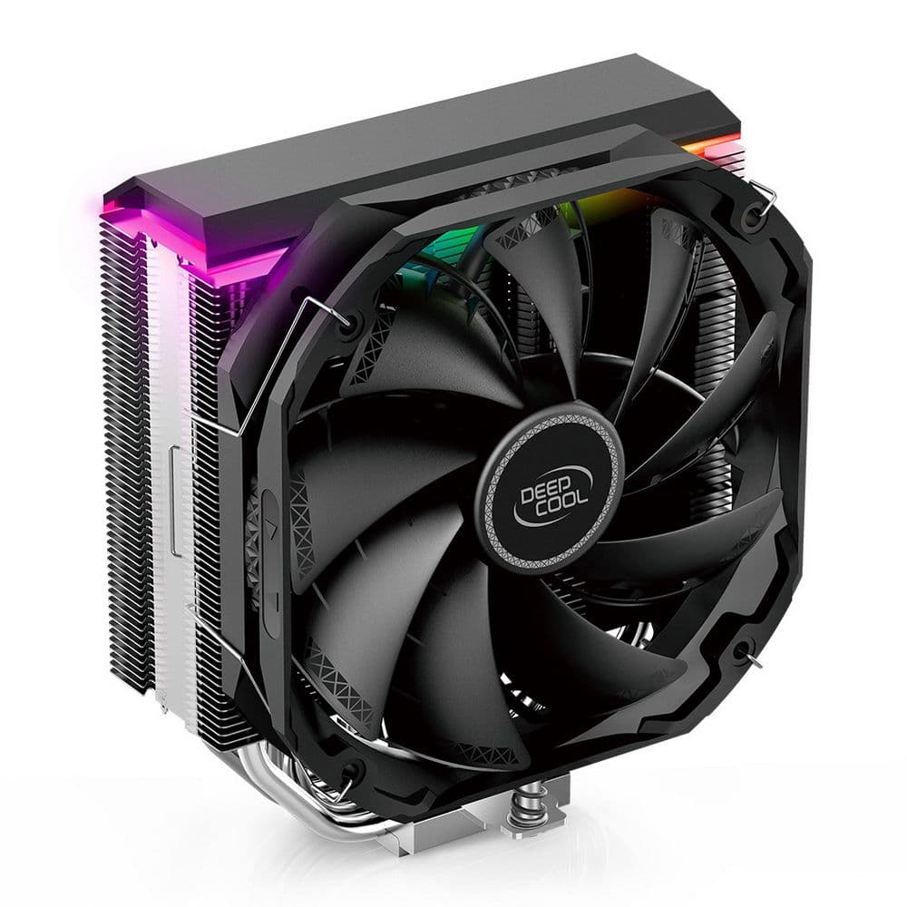 Вентилятор Deepcool AS500 RTL (Height 164mm, 6mm x 5pcs, Fan 140mm, 500;1200RPM ±10%, < 29.2 dB(A), 4-pin PWM, TDP 220W, Screw, Socket AMD AM4, Intel LGA 2066/2011-v3/2011/1700/1200/115x)