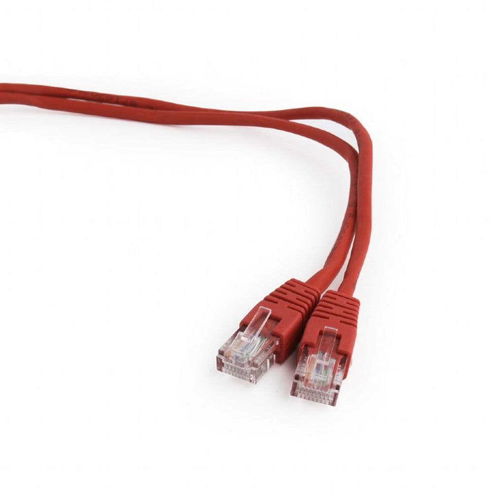 Патч-корд UTP Cablexpert PP12-1.5M/R кат.5e, 1.5м, литой, многожильный (красный)