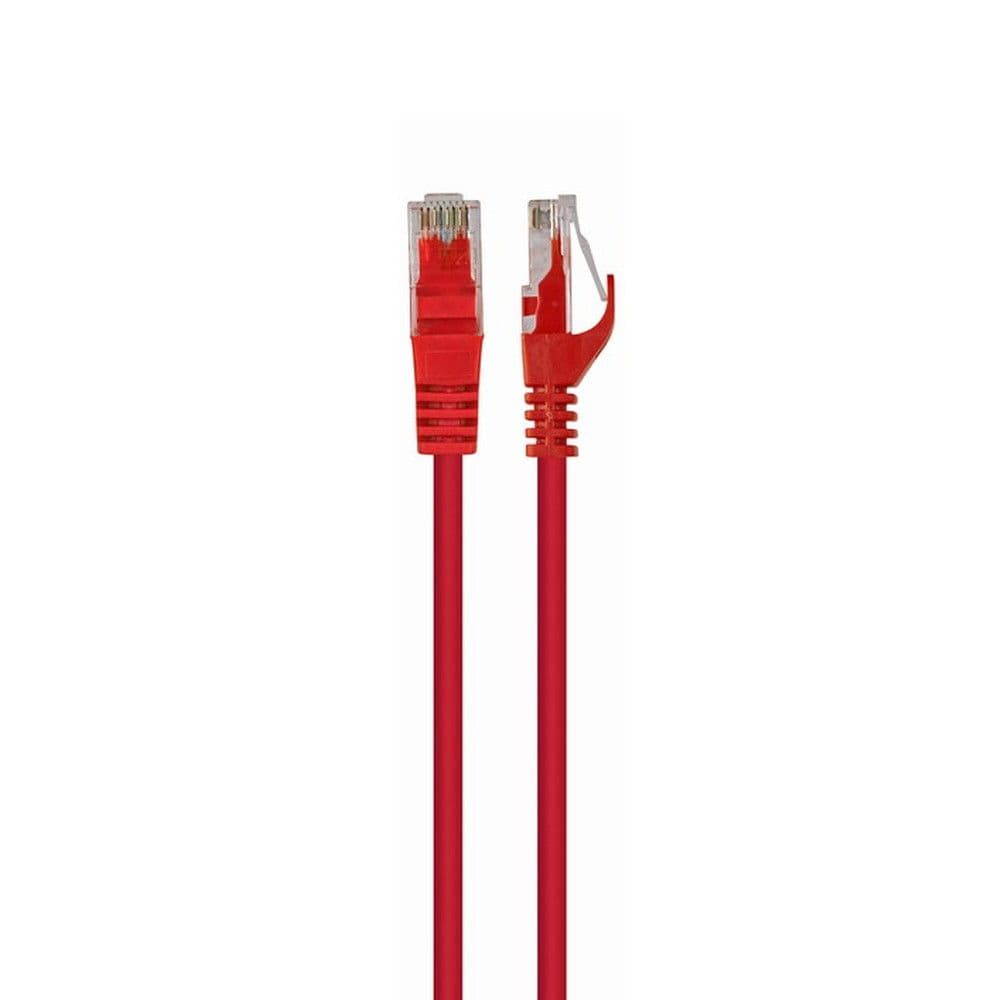 Патч-корд UTP Cablexpert PP6U-0.5M/R кат.6, 0.5м, литой, многожильный (красный)