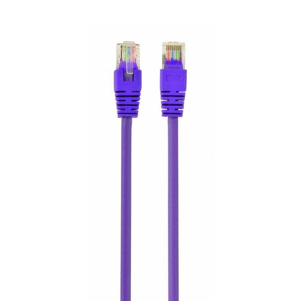 Кабель Cablexpert Патч-корд UTP PP12-0.5M/V кат.5e, 0.5м, литой, многожильный (фиолетовый)