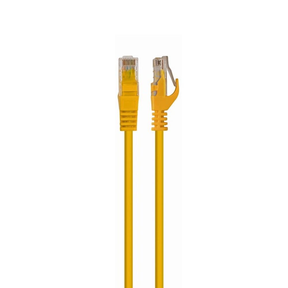 Патч-корд UTP Cablexpert PP6U-0.5M/Y кат.6, 0.5м, литой, многожильный (жёлтый)