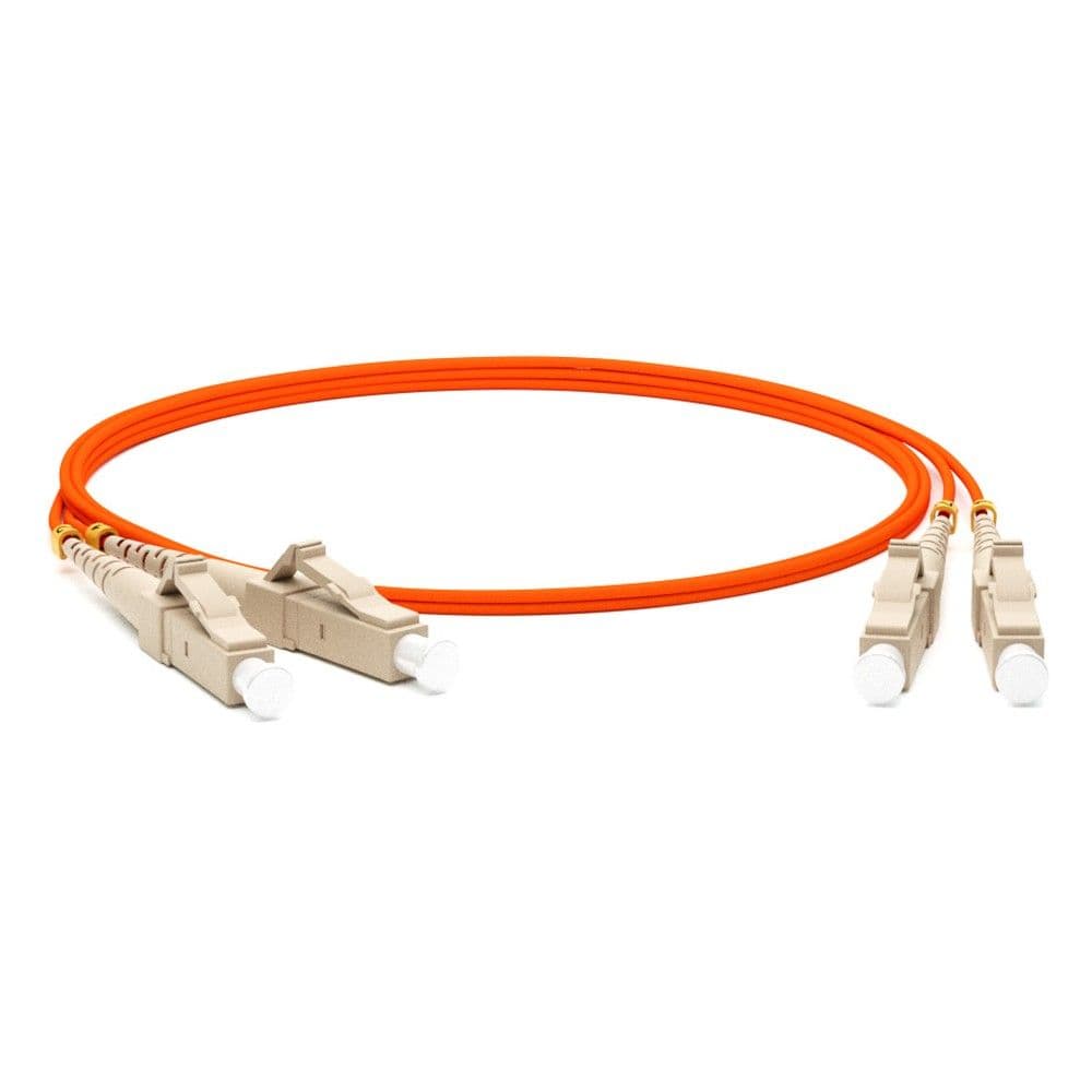 Кабель Hyperline FC-D2-50-LC/PR-LC/PR-H-10M-LSZH-OR Патч-корд волоконно-оптический (шнур) MM 50/125, OM2, LC-LC, 2.0 мм, duplex, LSZH, 10 м