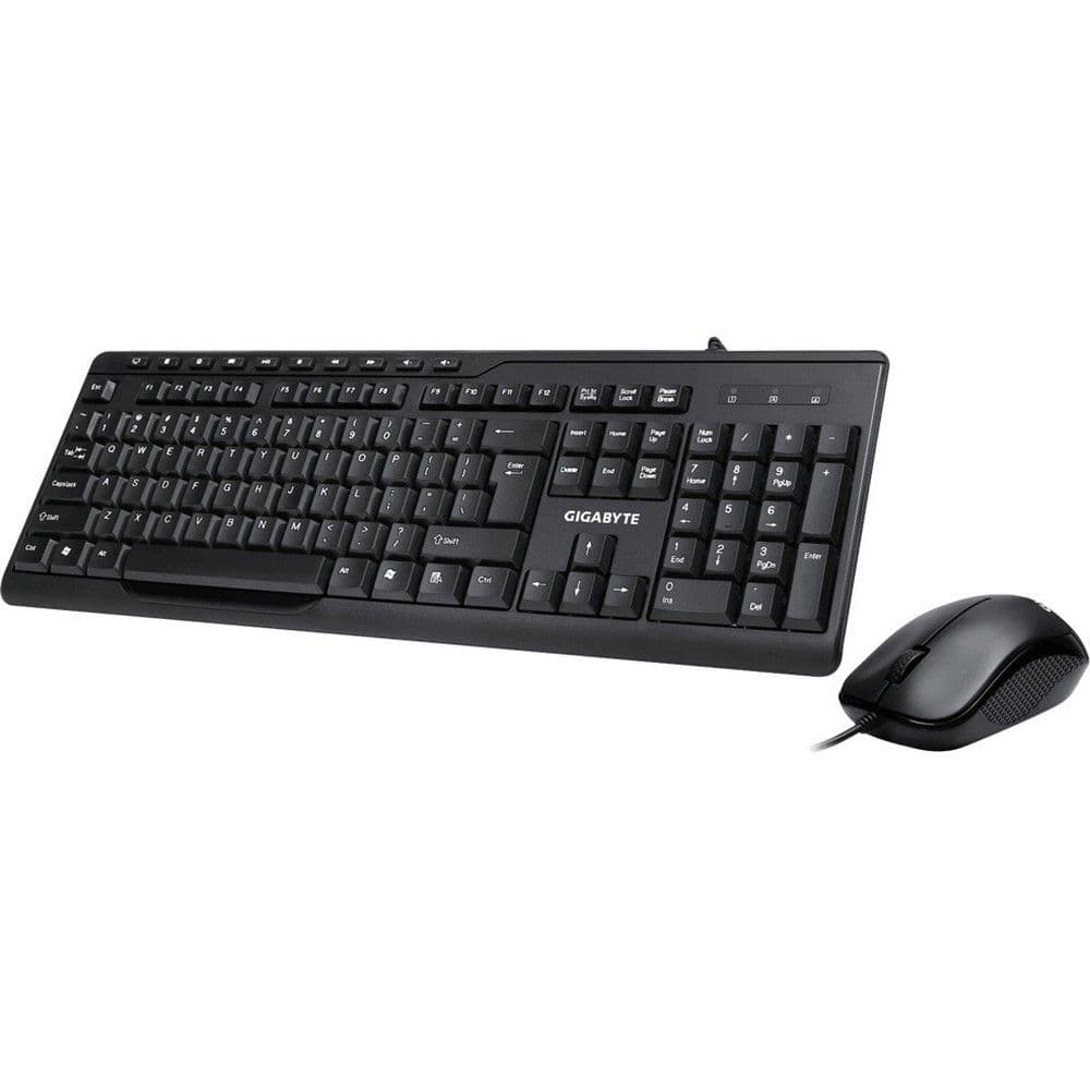 Комплект клавиатура и мышь Gigabyte GK-KM6300 RU, проводные (USB, 1.5м), 1000dpi комплект клавиатура + мышь, проводные (USB, 1.5м), 1000dpi, (20)