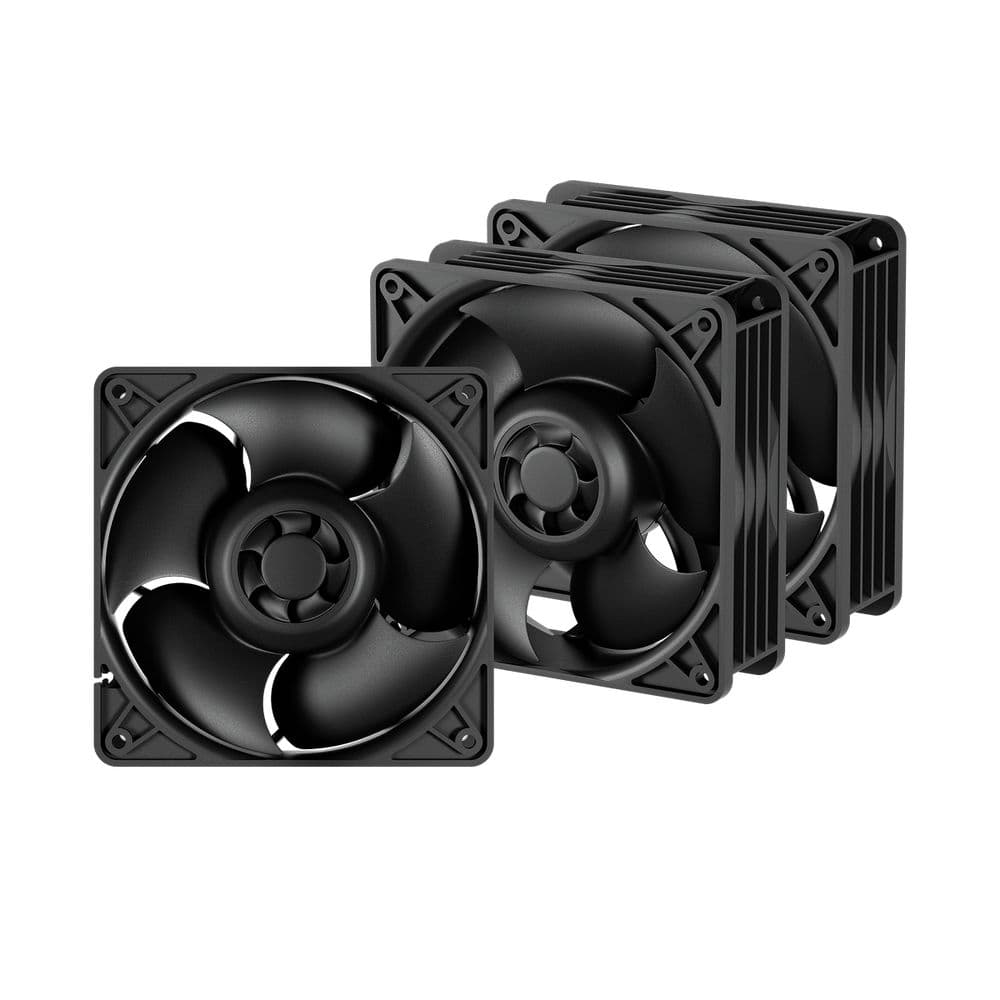 Вентилятор для процессора корпусной Arctic Cooling S12038-4K 3 Pack S12038-4K Dual Ball Bearing with Brass Housing/ 106 cfm / 600–4000 rpm (ACFAN00303A)