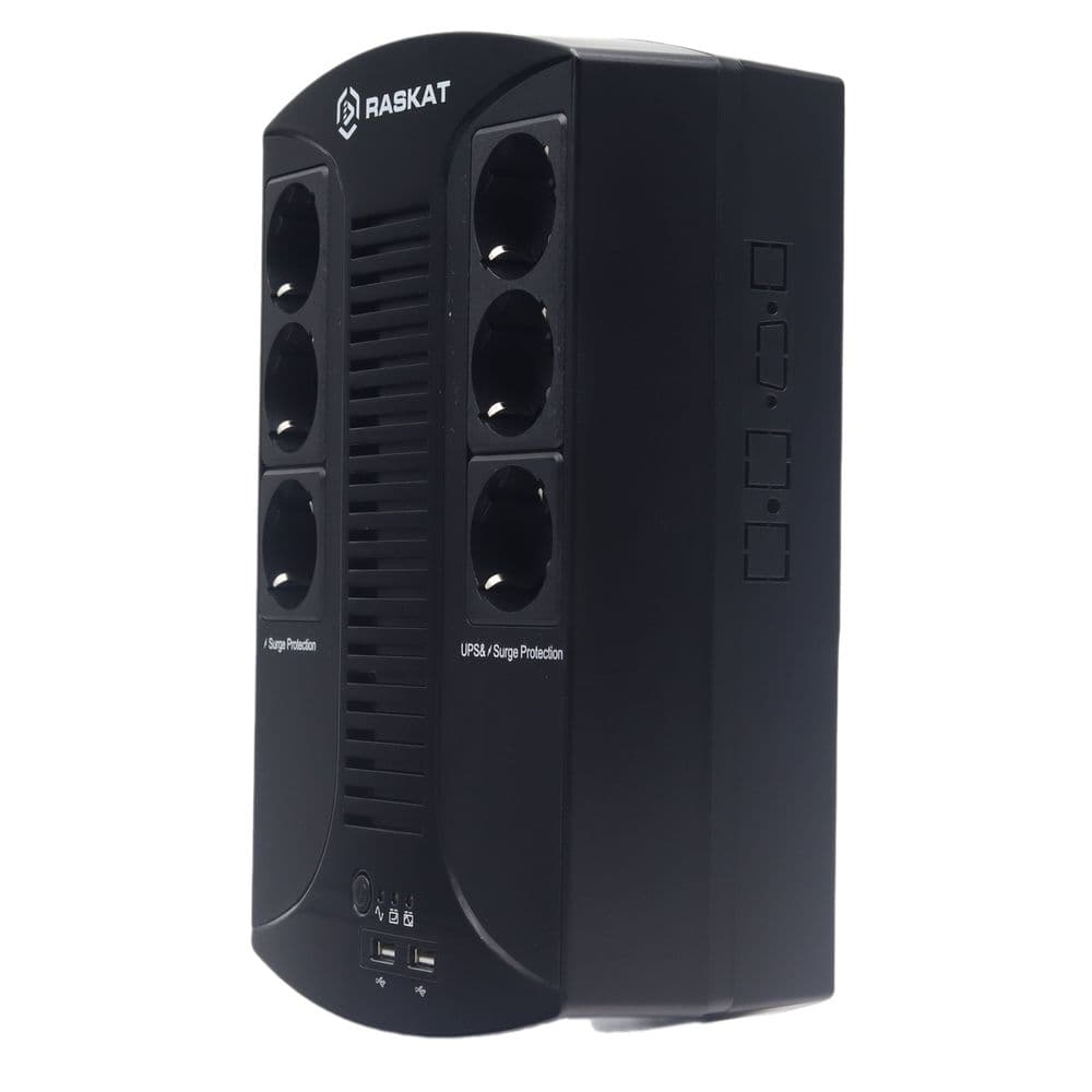 Источник бесперебойного питания (ИБП) Raskat VS-650VA 650VA, 390Вт, 6хCEE 7 bp Bad Pack.