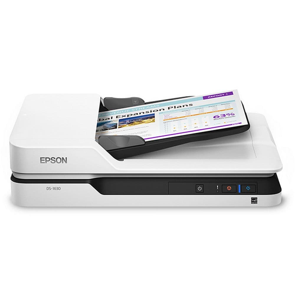 Epson WorkForce DS-1630, A4, Сканер, Планшетный, Цветное, двусторонний автоподатчик, USB 3.0
