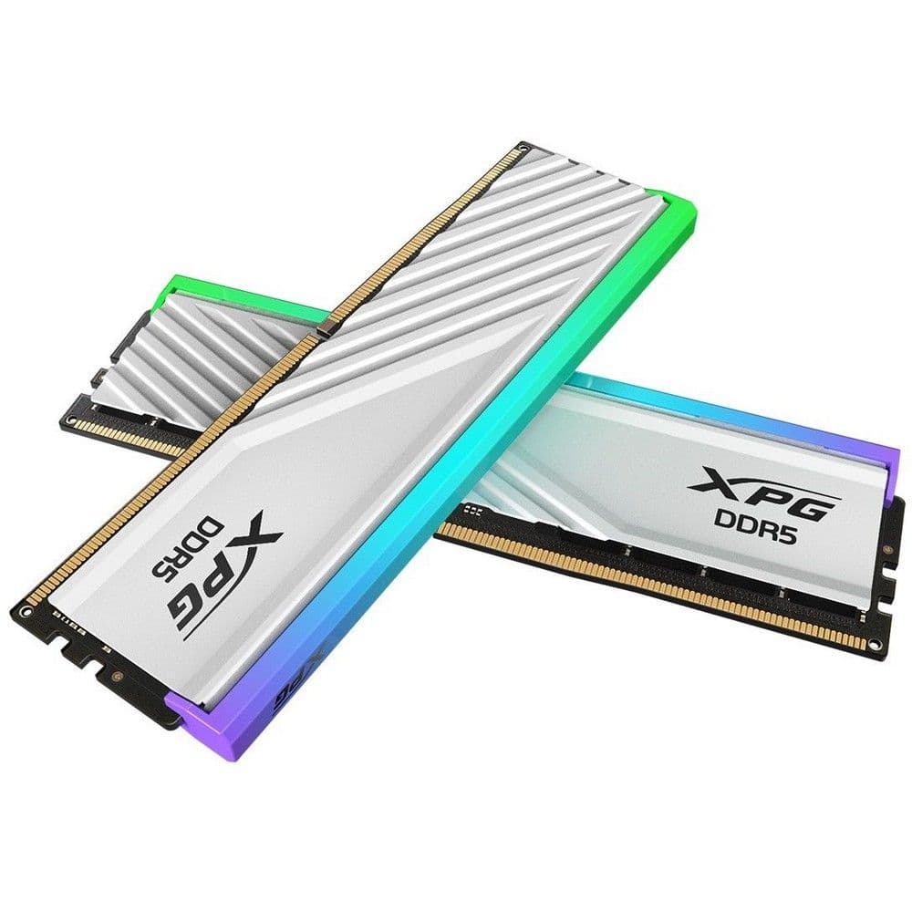 Модуль памяти 32GB XPG DDR5 5600 DIMM LANCER Blade Gaming Memory RGB AX5U5600C4616G-DTLABRWH ECC (On-die),CL46-45-45-89, 1.1V, Heat Shield, Kit (2x16GB), RTL