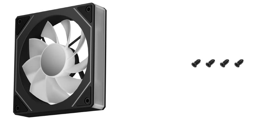Вентилятор DEEPCOOL CG530 FAN BKR 120x120x25мм REVERSE (60шт./кор, PWM, ARGB, черный, 800-1600об/мин) Bulk