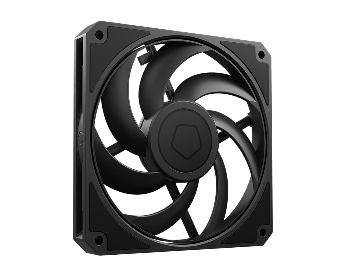 Вентилятор ID-COOLING AM-120 SLIM 120x120x15мм (40шт./кор, PWM, резиновые углы, черный, 0-2500об/мин, супертихий) BOX
