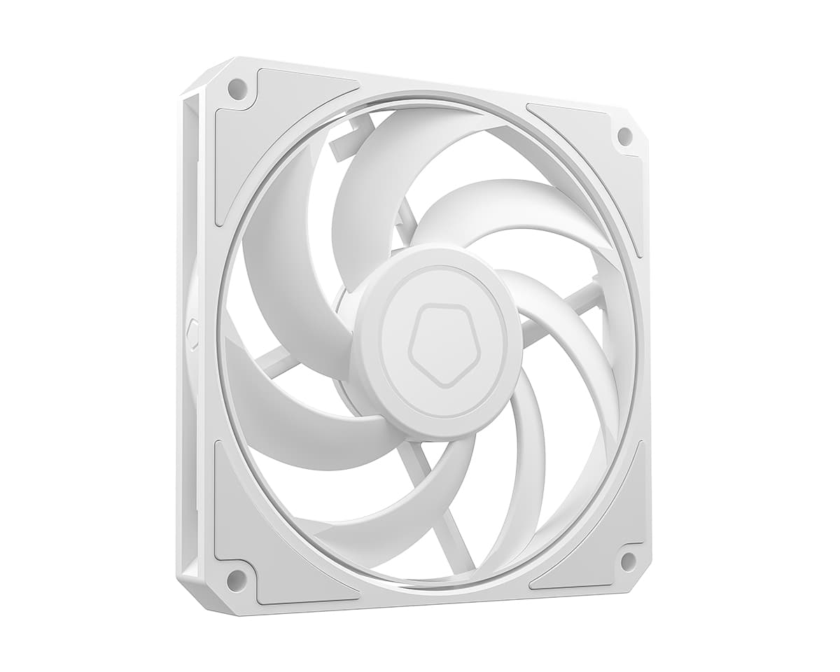 Вентилятор ID-COOLING AM-120 SLIM WHITE 120x120x15мм (40шт./кор, PWM, резиновые углы, белый, 0-2500об/мин, супертихий) BOX