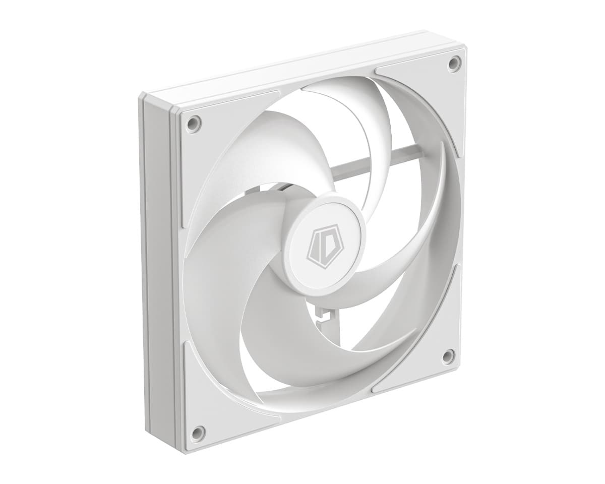 Вентилятор ID-COOLING AS-140-W 140x140x25мм (60шт./кор, PWM, резиновые углы, белый, 300-1800об/мин, супертихий) BOX