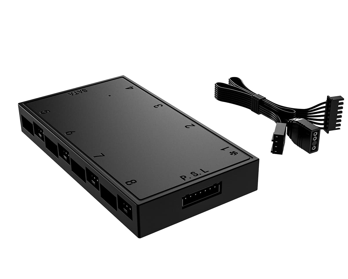 Разветвитель питания ID-COOLING HA-08 (60шт/кор, PWM, 8pcs of Ports for Fan (PWM), 8pcs for Ports for ARGB (LED)) Retail