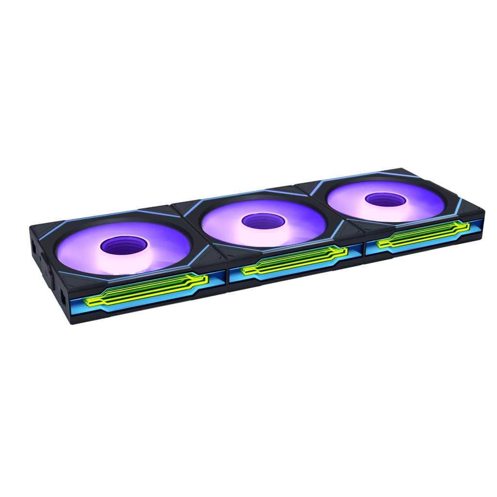Комплект вентиляторов (3шт.) Lian Li UNI FAN SL-INF WIRELESS 120 Reverse Blade / 12RSLIN1W3B BLACK / 120x122,1x25мм (PWM, ARGB, 2200 об/мин (Max.), 32,2dBa) / G99.12RSLIN1W3B.R0