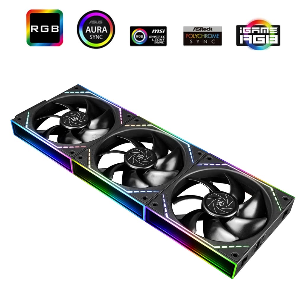 Комплект вентиляторов (3 шт.) Thermalright TL-M12Q X3 / ARGB / 120mm PWM / TRTLM12QX3.3P