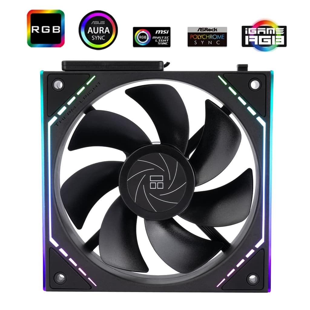 Комплект вентиляторов (3 шт.) Thermalright TL-M12QR X3 / Reverse / ARGB / 120mm PWM / TRTLM12QRX3.3P