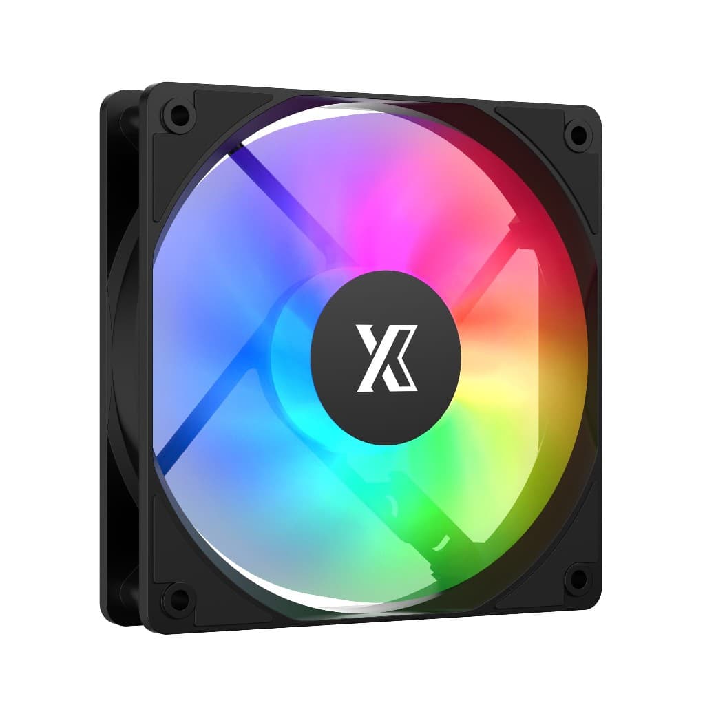 Вентилятор XASTRA FC120B FRGB bulk pack 120x120x25мм (60шт/кор, FRGB, 1200±11% RPM, black)