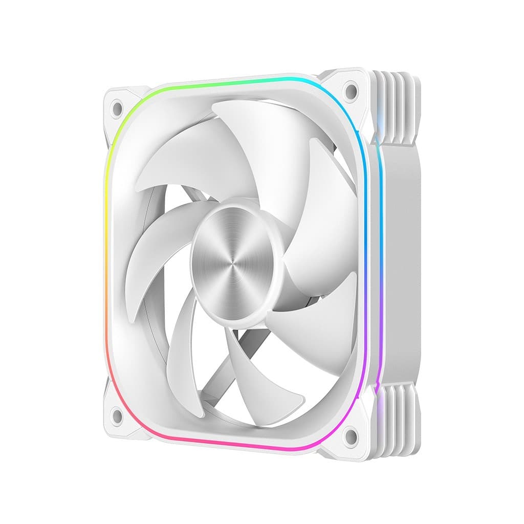 Вентилятор XASTRA FG120W ARGB single pack 120x120x25мм (60шт/кор, ARGB, PWM, White) Color BOX