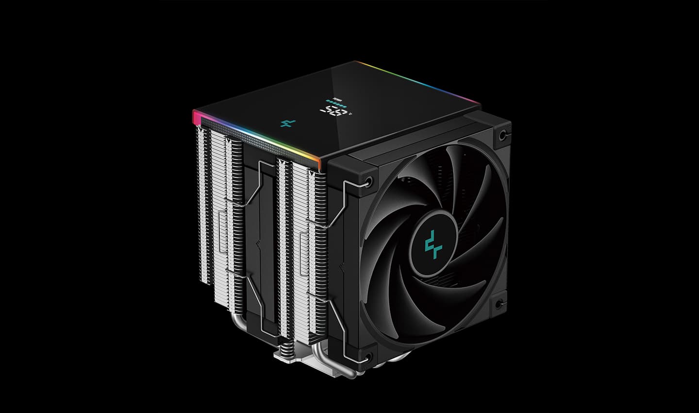 Кулер DEEPCOOL AK620 DIGITAL SE LGA1851/1700/1200/115X/AM5/AM4 (9шт/кор, TDP 260W, PWM, DUAL Fan 120mm, 6 тепл. трубок, ARGB, Copper Base, черный) RET